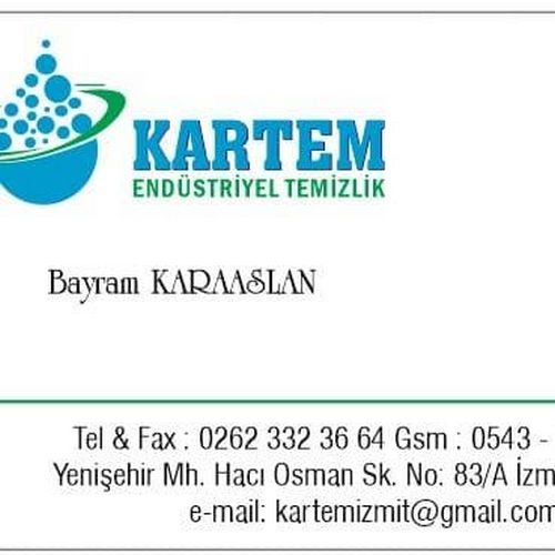 KARTEM ENDÜSTRİYEL TEMİZLİK TOPTAN TİCARET